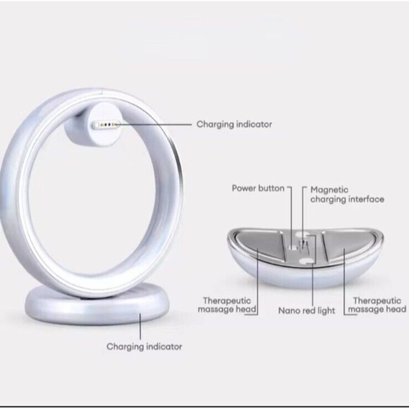 Breast‎ Massager Reduce Pain Swelling Red Light Therapy Chest Wireless 10 Levels - Picture 5 of 6